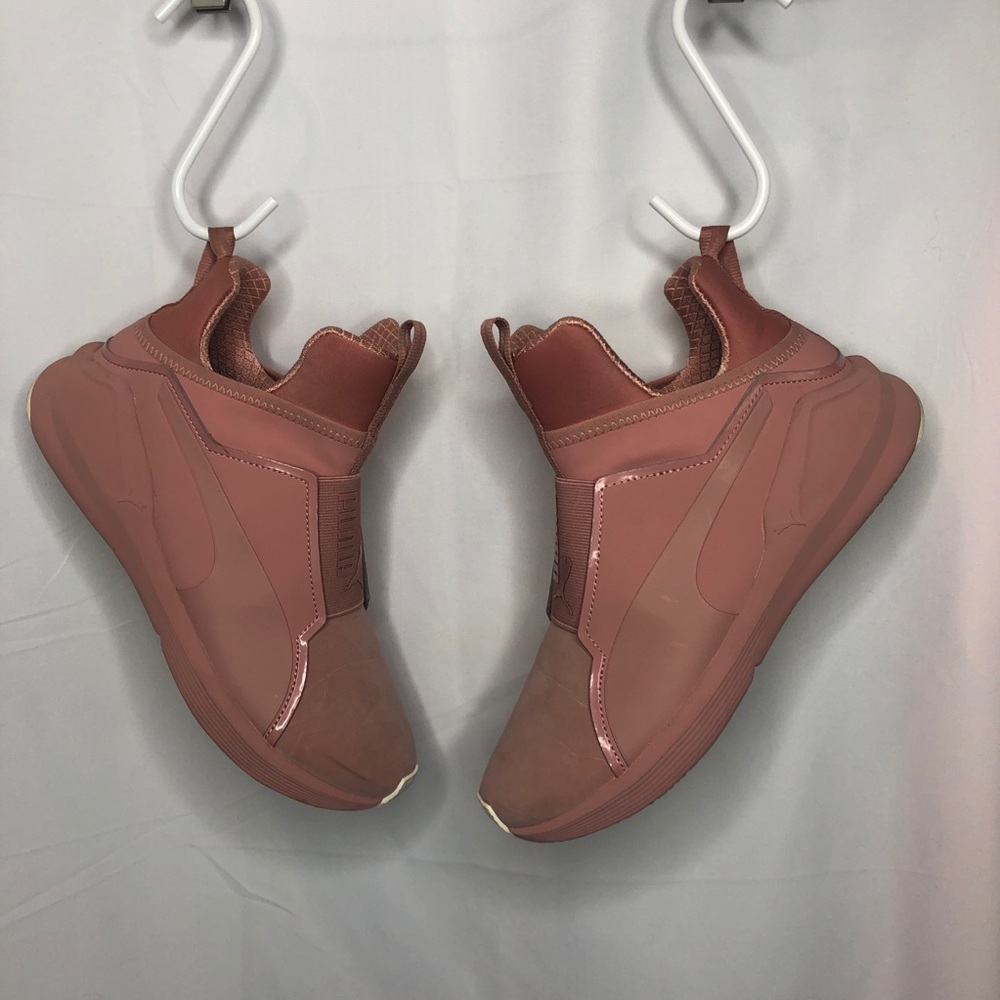 Puma Fierce Pink NBK High Tops Size 8